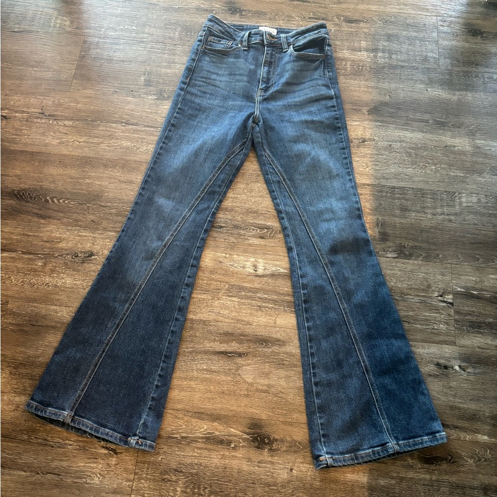 Cello Dark Blue Flare Jeans